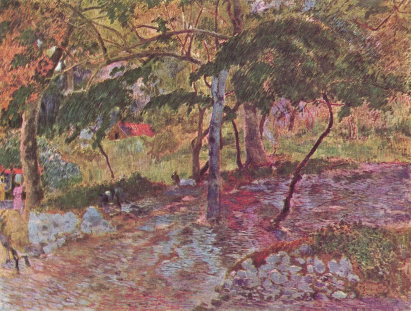Vannløp under trærne, Martinique - Paul Gauguin