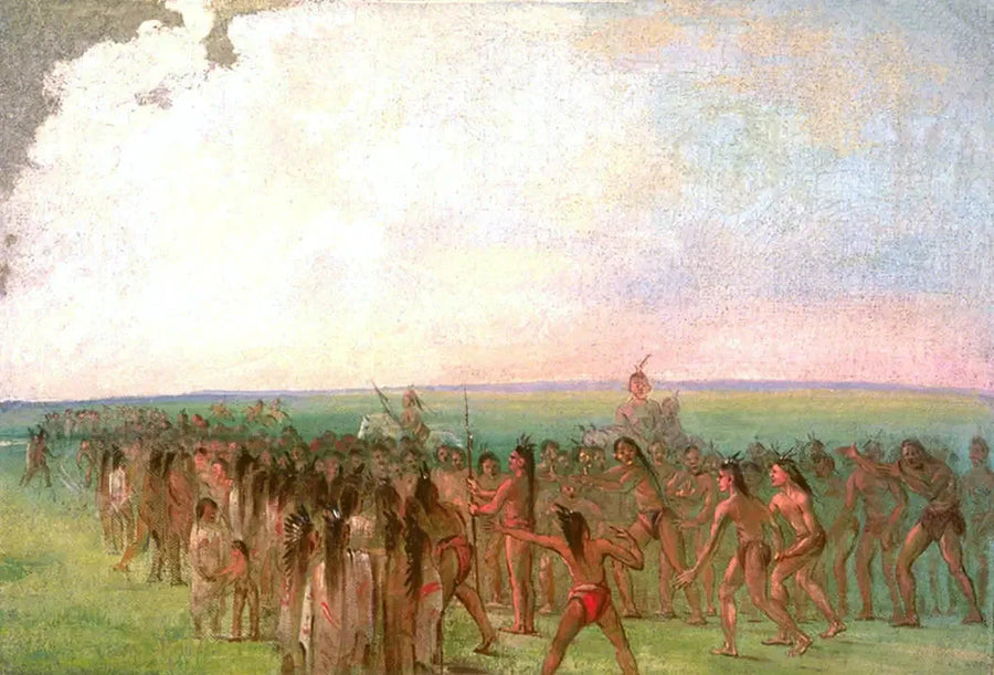 Løping bak landsbyen Mandan - George Catlin

Source:
Course à pied derrière le village Mandan - George Catlin