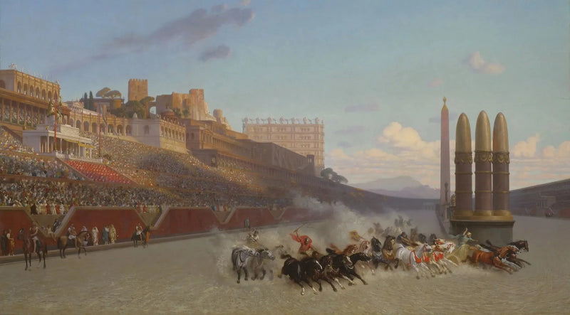 Kurs av vogner - Jean-Léon Gérôme