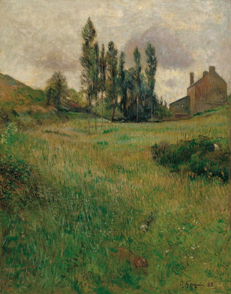 Hunderacing i prærien - Paul Gauguin