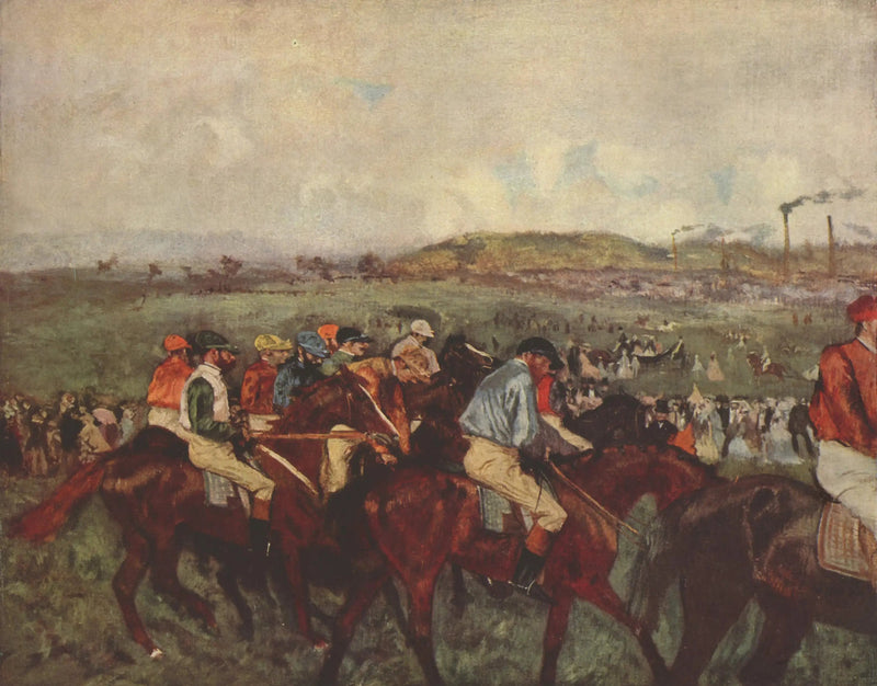 Herrenes løp. Før avreise - Edgar Degas