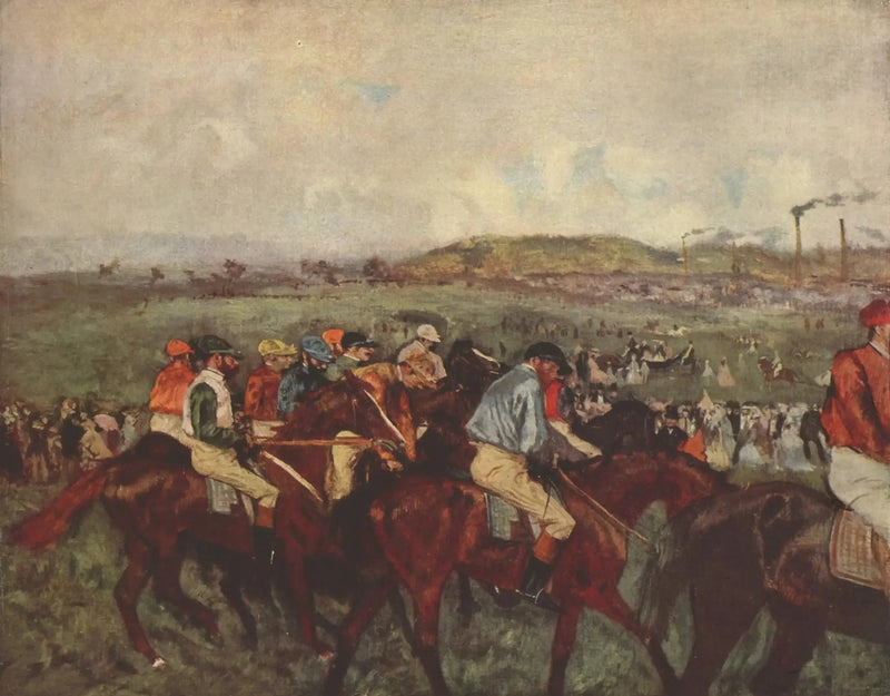 Herrenes løp. Før avreise - Edgar Degas