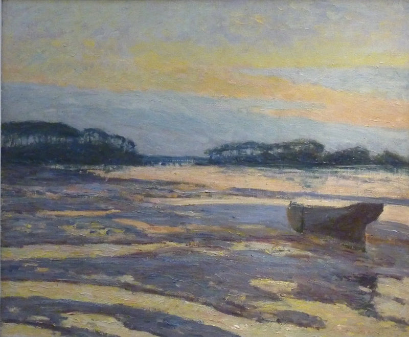 Gul skumring over mudderflatene, Loctudy - Maxime Maufra
