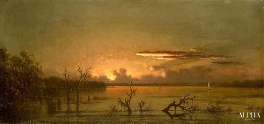 Crépuscule sur la rivière St. Johns - Martin Johnson Heade - Reproductions de tableaux et peintures haut de gamme