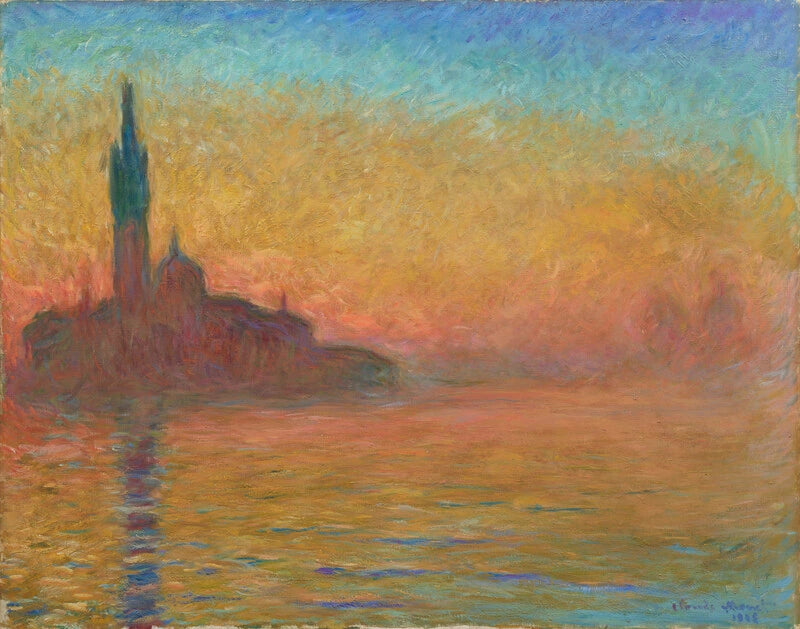 Skumring i Venezia W1769 - Claude Monet