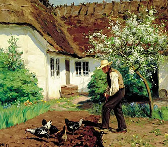 Dyp ut i hagen om våren. - H. A. Brendekilde

Source:
Creuser le jardin au printemps. - H. A. Brendekilde