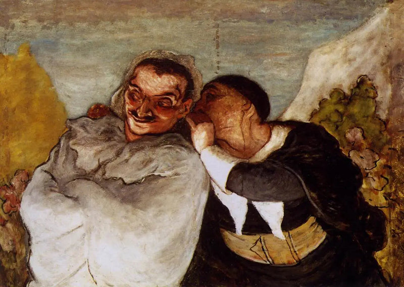 Crispin og Scapin - Honoré Daumier