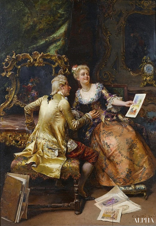 Critique de son maître en dessin - Cesare-Auguste Detti Reproductions de tableaux à la peinture à l’huile