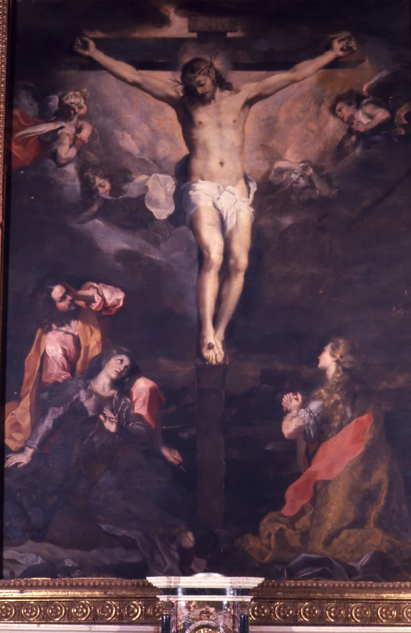 Korsfestelse med Madonna, San Giovanni og Magdalena - Federico Barroci