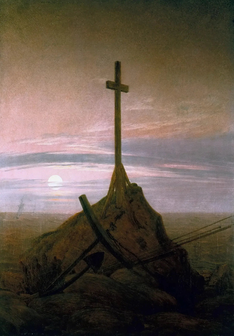 Kors som stiger over Østersjøen - Caspar David Friedrich