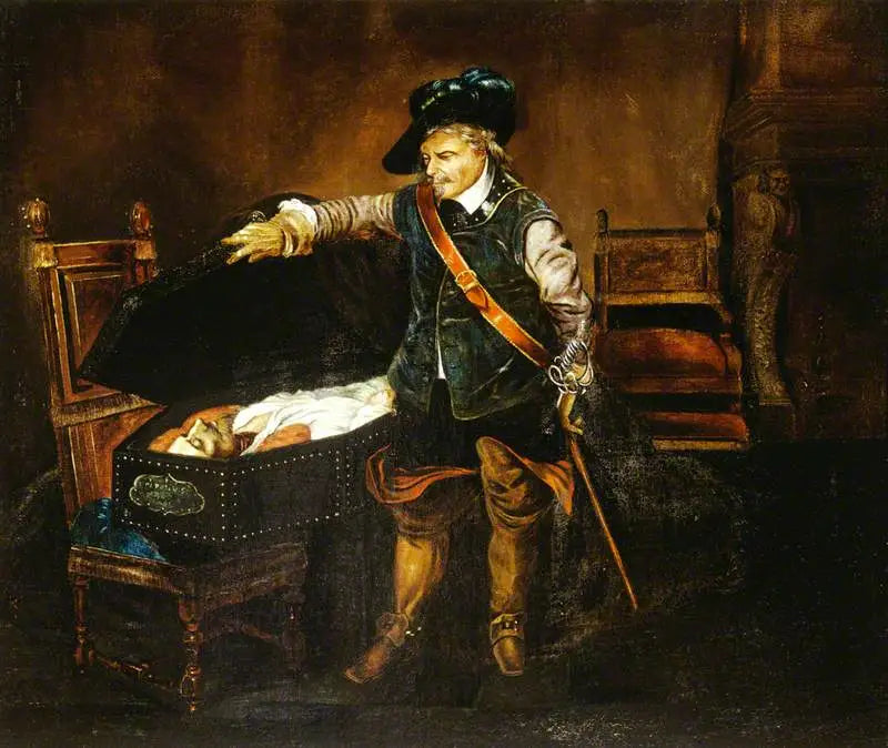 Cromwell som kontemplerer kroppen til Charles I - Paul Delaroche

Source:
Cromwell contemplant le corps de Charles Ier - Paul Delaroche