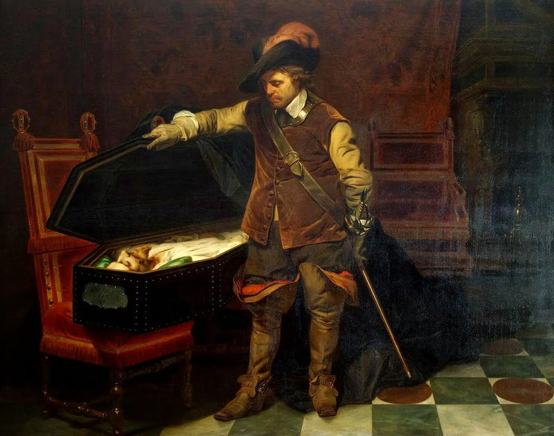 Cromwell foran kisten til Karl I - Paul Delaroche

Source:
Cromwell devant le cercueil de Charles Ier - Paul Delaroche