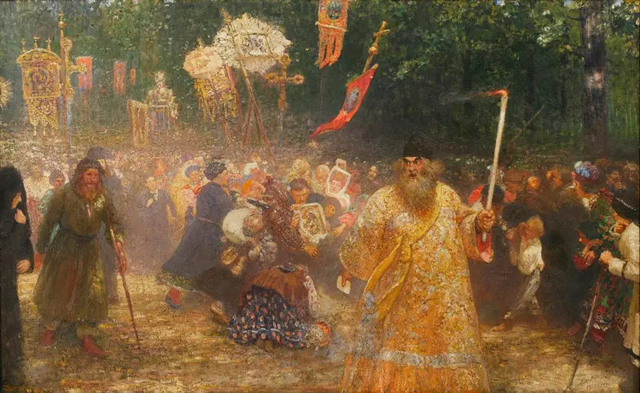 Crucession i eiketre - Ilya Repin