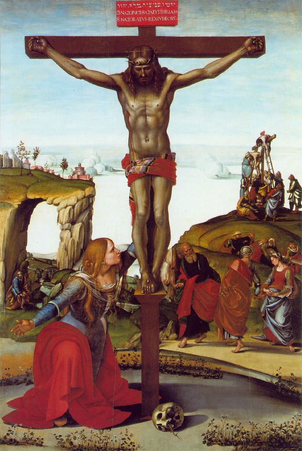 Korsfestelse med Maria Magdalena - Luca Signorelli