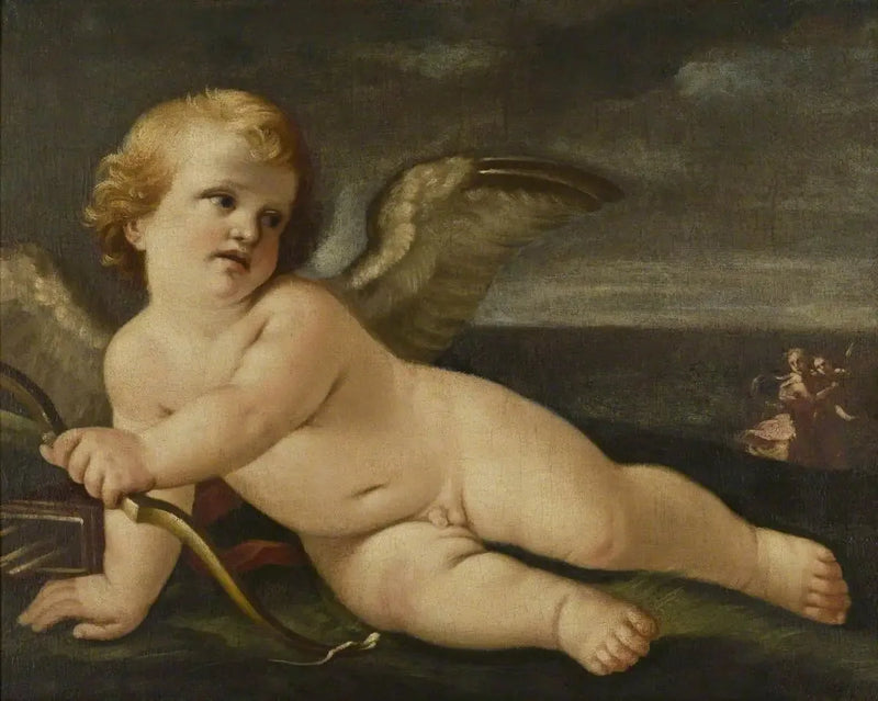 Kupid med buen sin Guido Reni