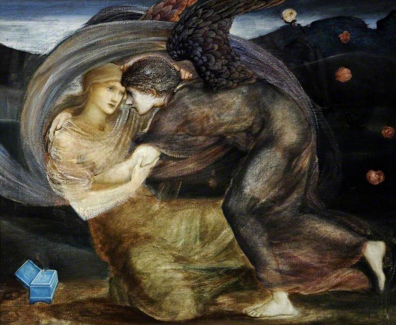 Kupid som frigjør Psyche - Edward Burne-Jones