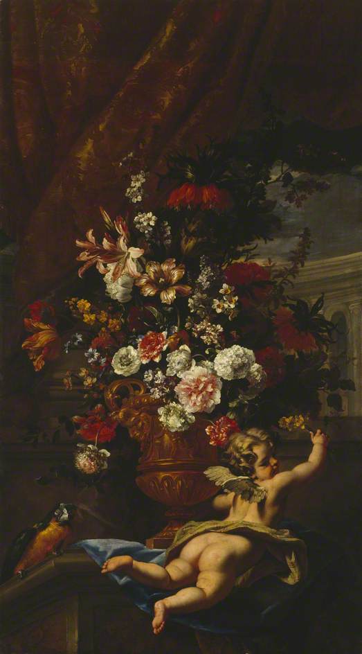 Cupido og blomster - Sebastiano Ricci