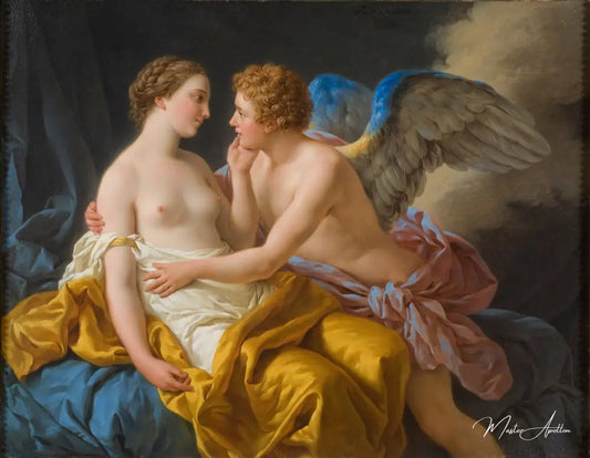 Cupidon et Psyché - Louis Jean François Lagrenée - Reproductions de tableaux et peintures haut de gamme