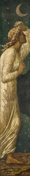 Kupid og Psyche - Grønne veggmalerier fra palasset - Edward Burne-Jones
