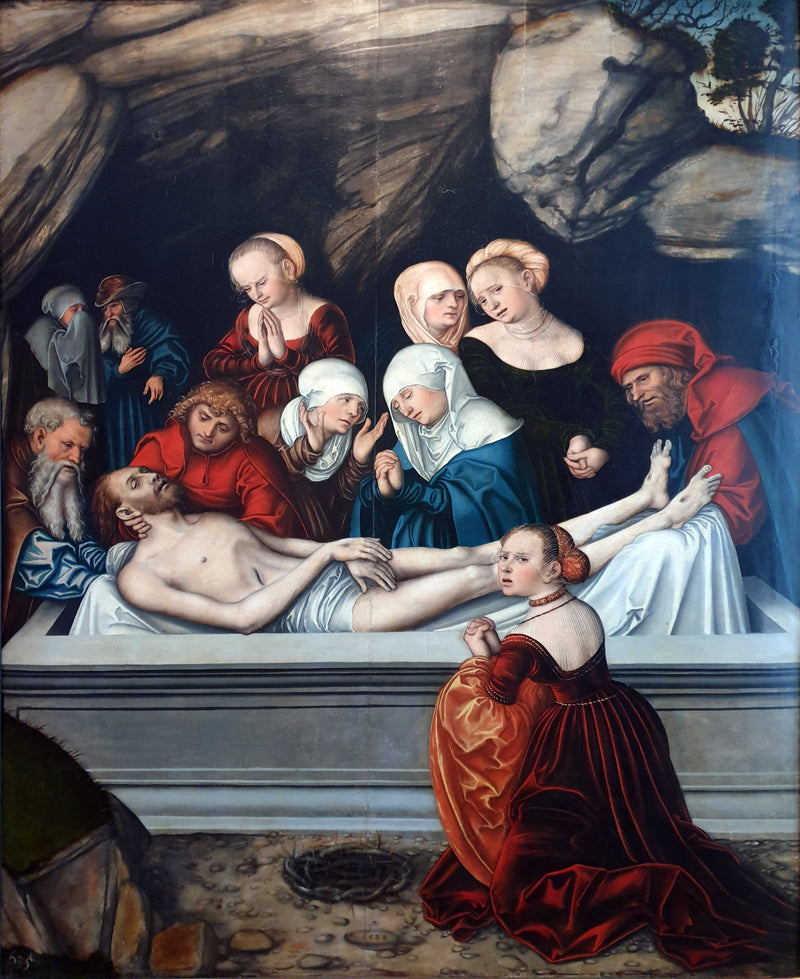 Kjærlighetens syklus: La Mise au Tombeau - Lucas Cranach den eldre