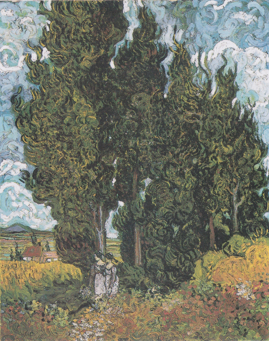 Sypress med to figurer - Vincent van Gogh