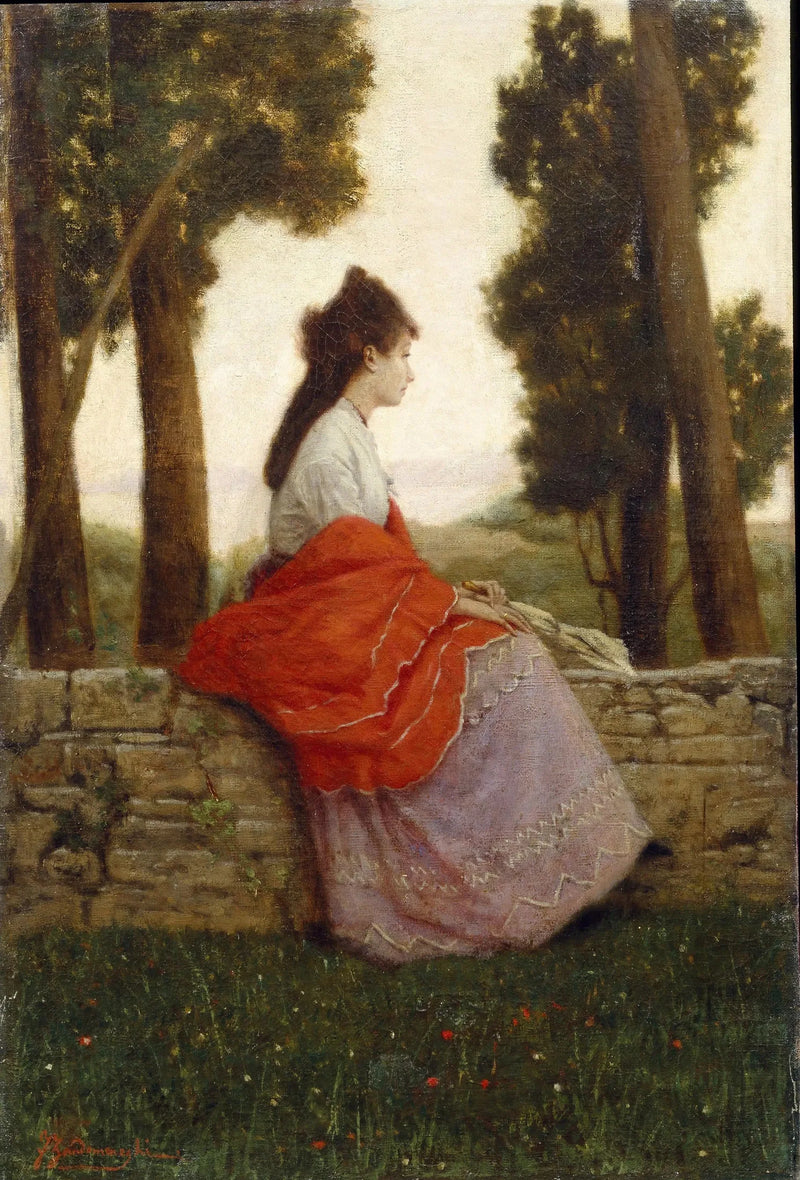 Dame i parken - Federico Zandomeneghi