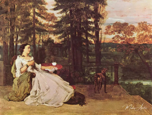 Dame de francfort - Gustave Courbet - Reproductions de tableaux et peintures haut de gamme