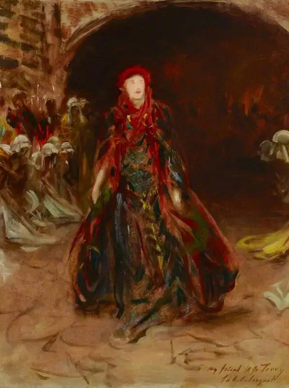 Dame Ellen Terry (1847-1928) i rollen som Lady Macbeth i «Macbeth» av William Shakespeare - John Singer Sargent