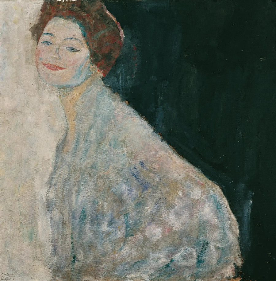 Kvinne i hvitt - Gustav Klimt