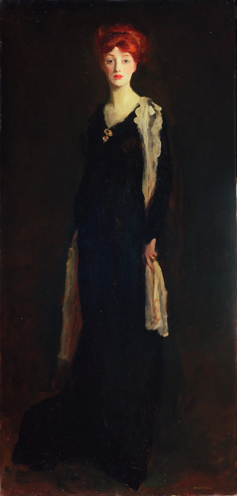 Dame i svart med et spansk skjerf (O i svart med et skjerf) - Robert Henri

Source:
Dame en noir avec un foulard espagnol (O en noir avec un foulard) - Robert Henri