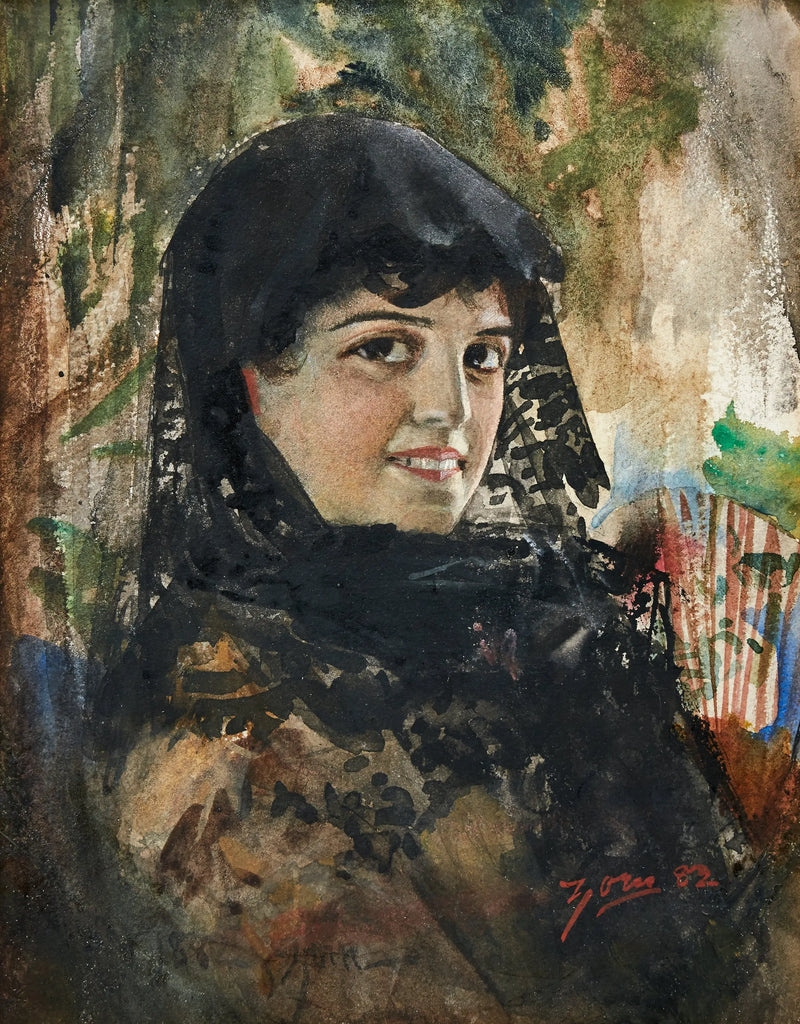 Spansk dame med svart mantilla - Anders Zorn

Source:
Dame espagnole à la mantille noire - Anders Zorn