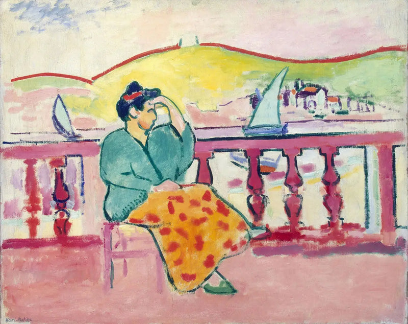 Kvinne på en terrasse - Henri Matisse