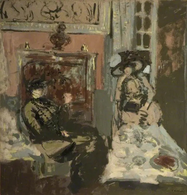Damebesøk i tekoppen, Les Pavillons - Édouard Vuillard