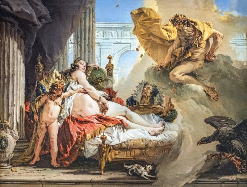 Danaé og Jupiter - Giovanni Battista Tiepolo