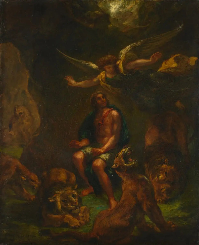 Daniel i løvehulen - Eugène Delacroix