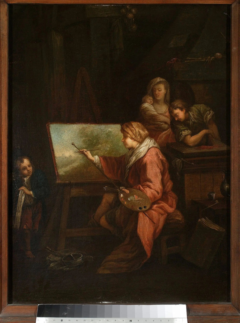 I malerens verksted (« Landskapsmaleren » eller « Maleren ved sitt staffeli ») - François Boucher