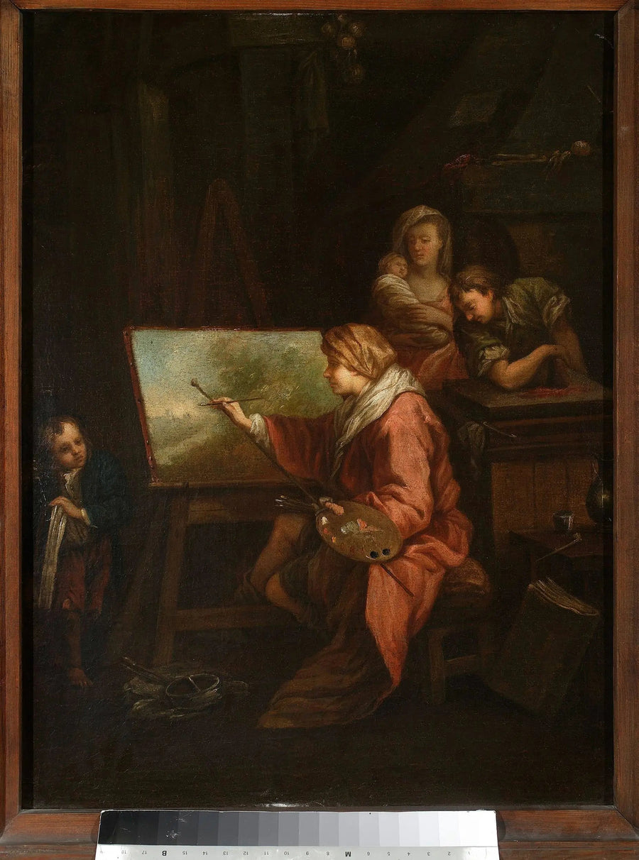 I malerens verksted (« Landskapsmaleren » eller « Maleren ved sitt staffeli ») - François Boucher