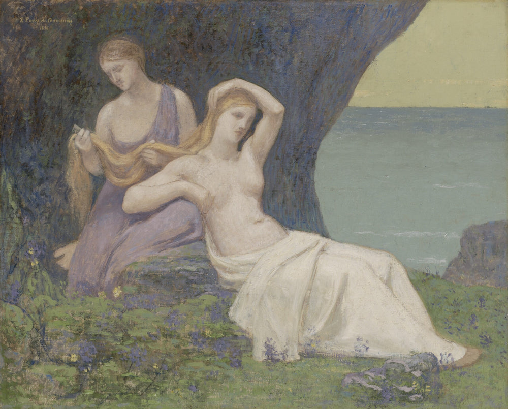 Dans la bruyère - Pierre Puvis de Chavannes image 1 copie peinte à la main à l’huile