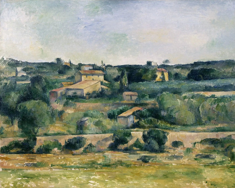 I sletten Bellevue, vest for Aix - Paul Cézanne