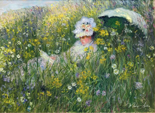 Dans la prairie - Claude Monet - Reproductions de tableaux et peintures haut de gamme