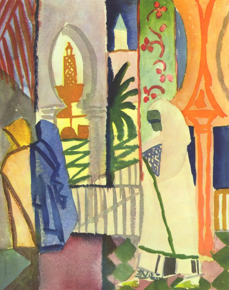 I tempelets sal - August Macke