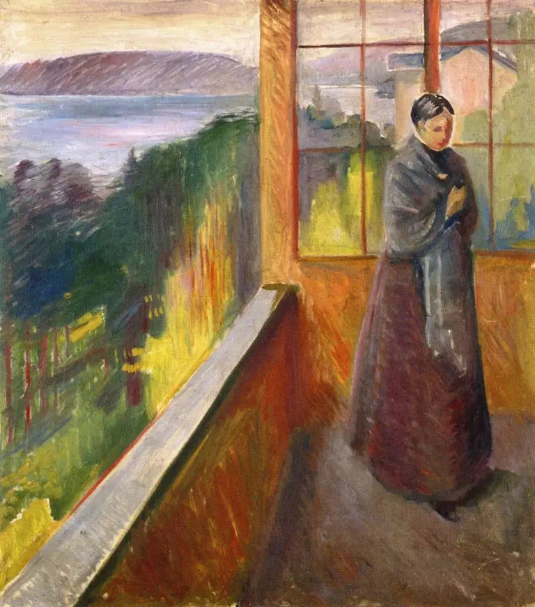 I verandaen - Edvard Munch