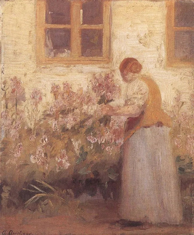 Dans le jardin fleuri - Anna Ancher