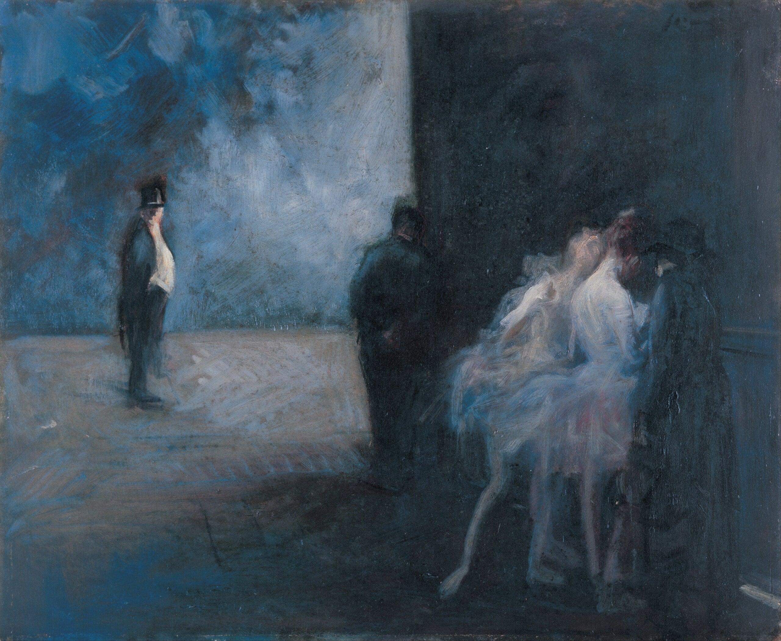 Dans les coulisses – Symphonie en bleu - Jean-Louis Forain - Alpha Reproduction