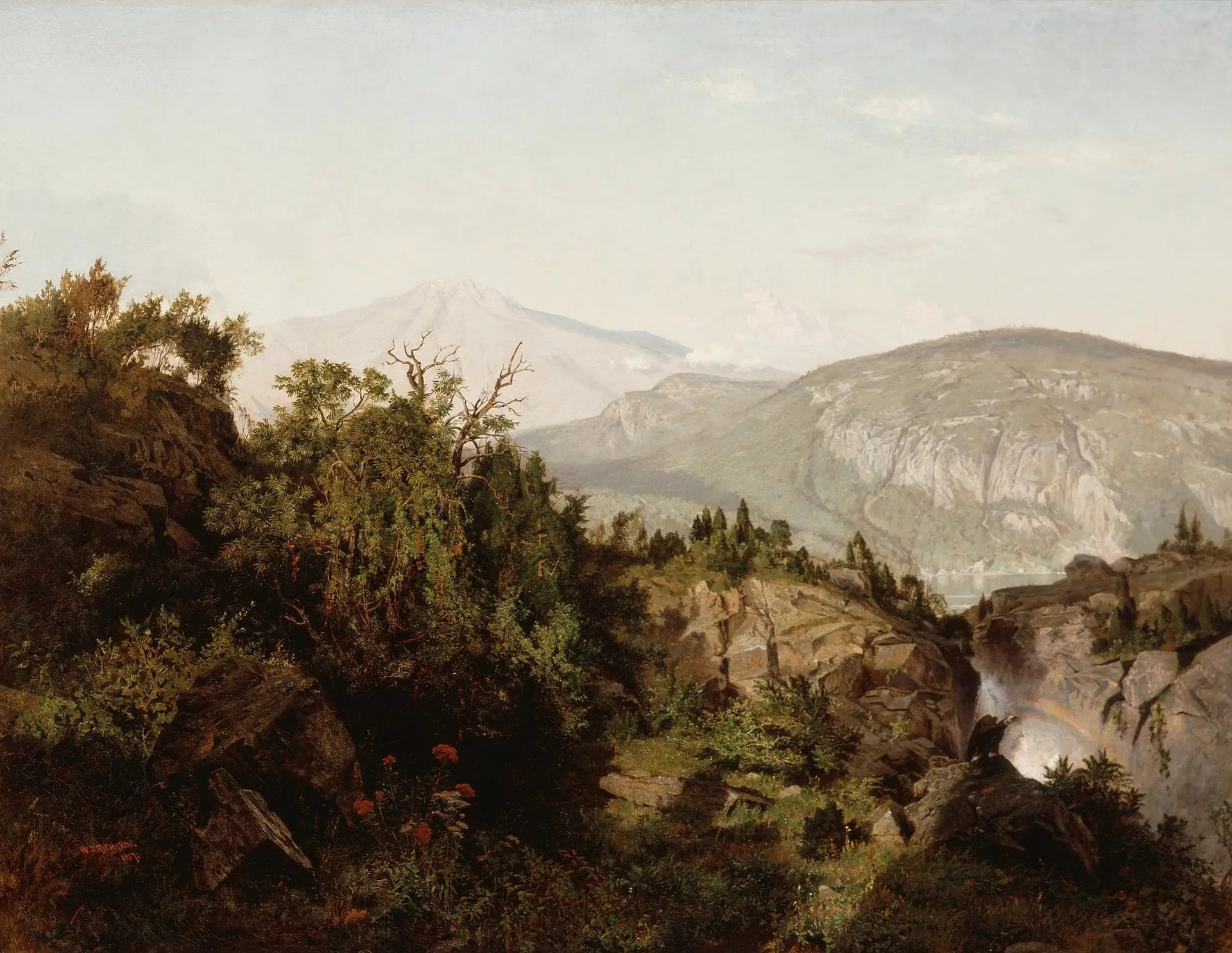 Dans les montagnes Adirondack - William Trost Richards image 1 tableau peint à l’huile sur toile