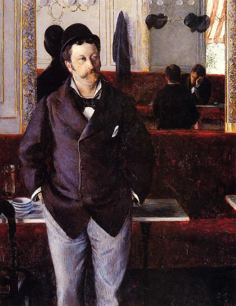I en kafé - Gustave Caillebotte