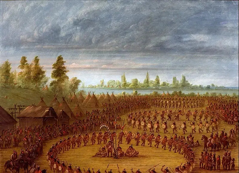Apache-krigsdans - George Catlin

Source:
Danse de guerre des Apaches - George Catlin