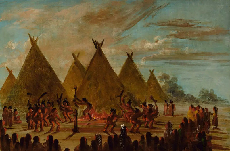 Krigsdans, Sioux - George Catlin

Source:
Danse de guerre, Sioux - George Catlin