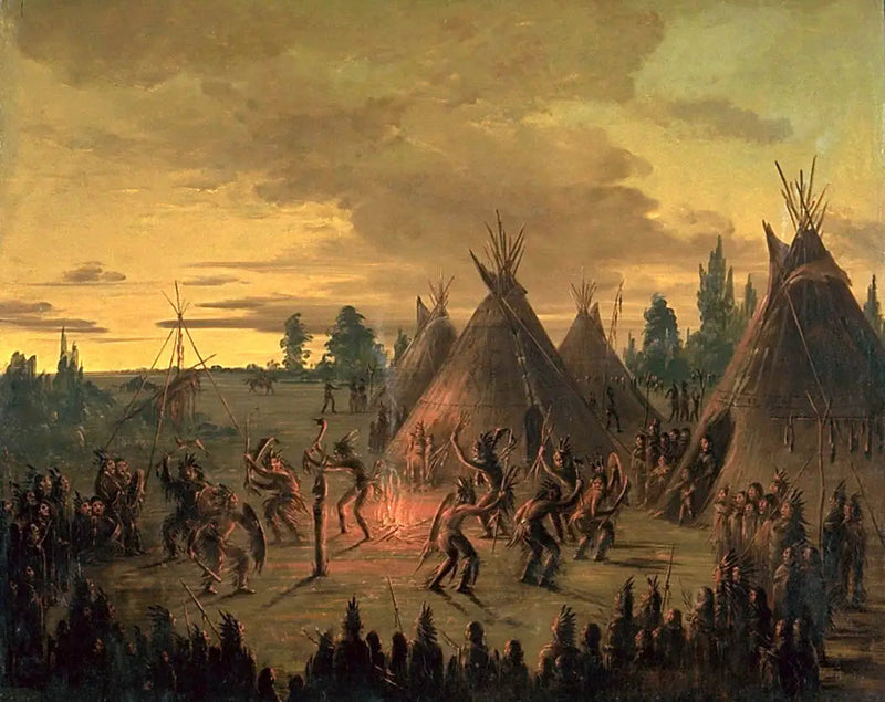 Krigsdans, Sioux - George Catlin

Source:
Danse de guerre, Sioux - George Catlin