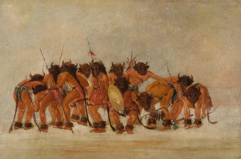 Buffledans, Mandan - George Catlin

Source:
Danse du buffle, Mandan - George Catlin
